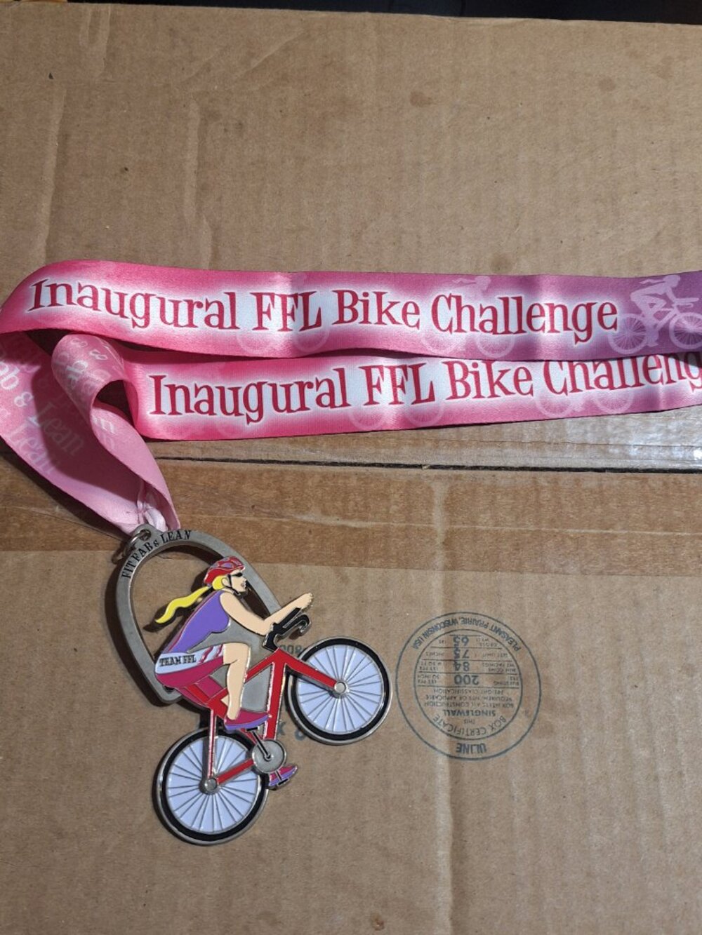 Cycling 30k, 60 100k medal